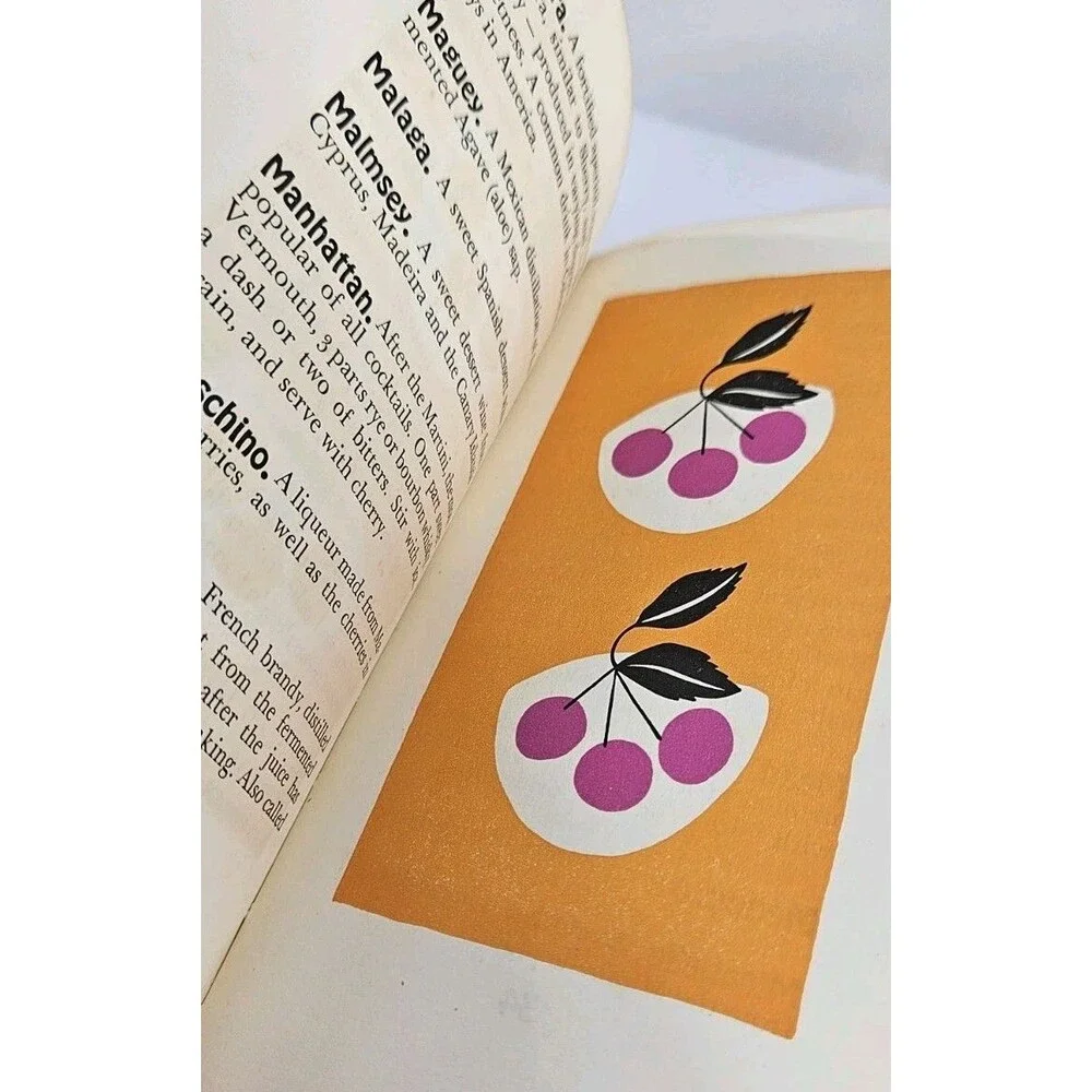 Vintage 1957 MCM Aquavit To Zombie Basic And‎ Exotic Drinks Coctail Recipe Book